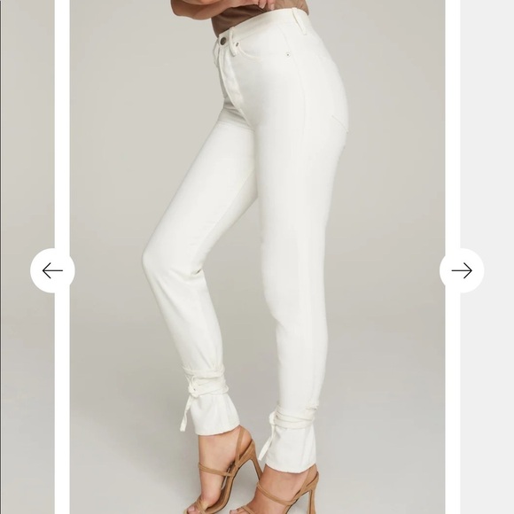 GOOD AMERICAN | Good American Good Boy Wrap Jeans White Size 4 - Picture 12 of 15